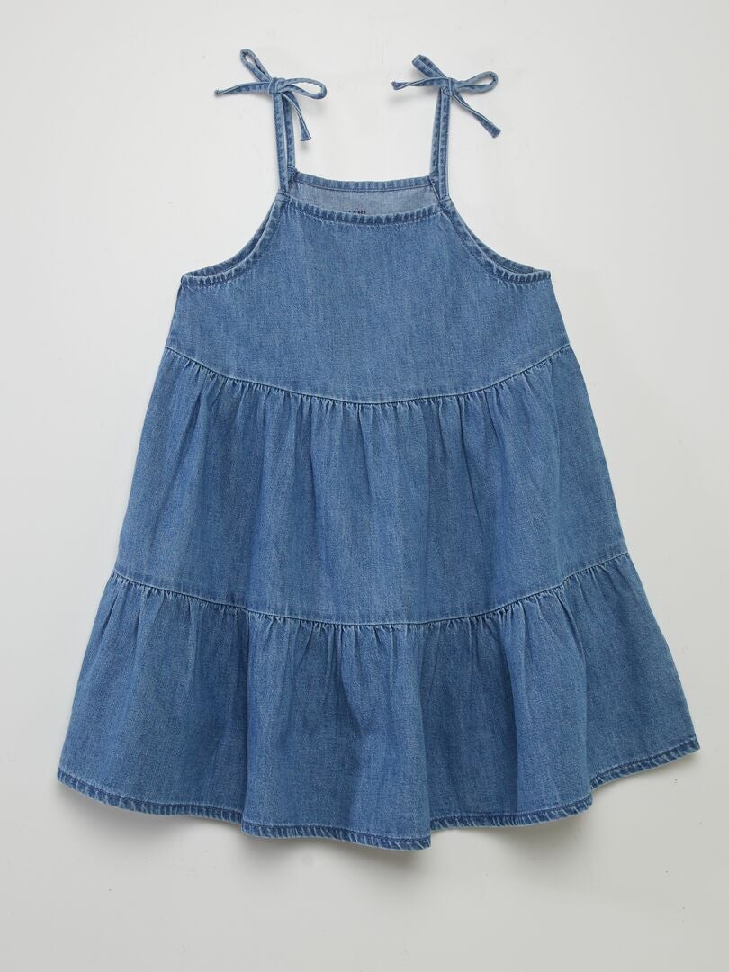 VESTIDO RECTO  AZUL
