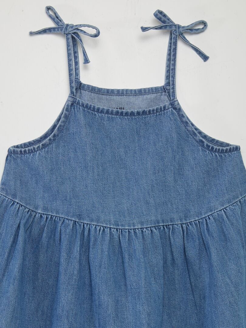 VESTIDO RECTO  AZUL