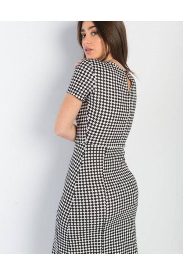 VESTIDO ROMBO NEGRO España