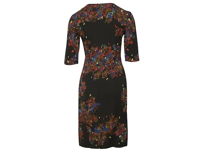 Vestido tubo estampado Erdem en seda multicolor Impresión de pitón 
