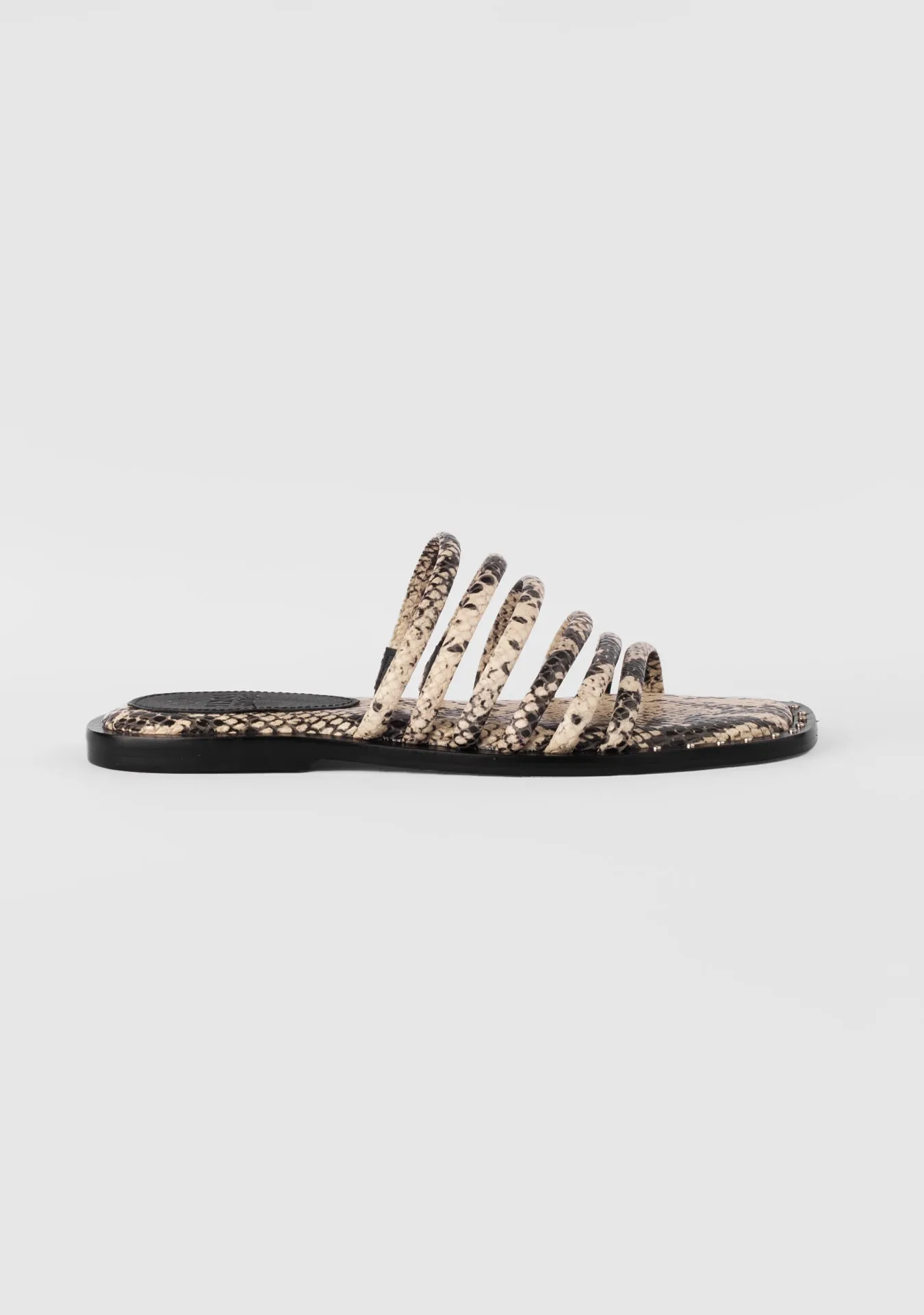 Vinci Shoes Analu Snake Print Sandals