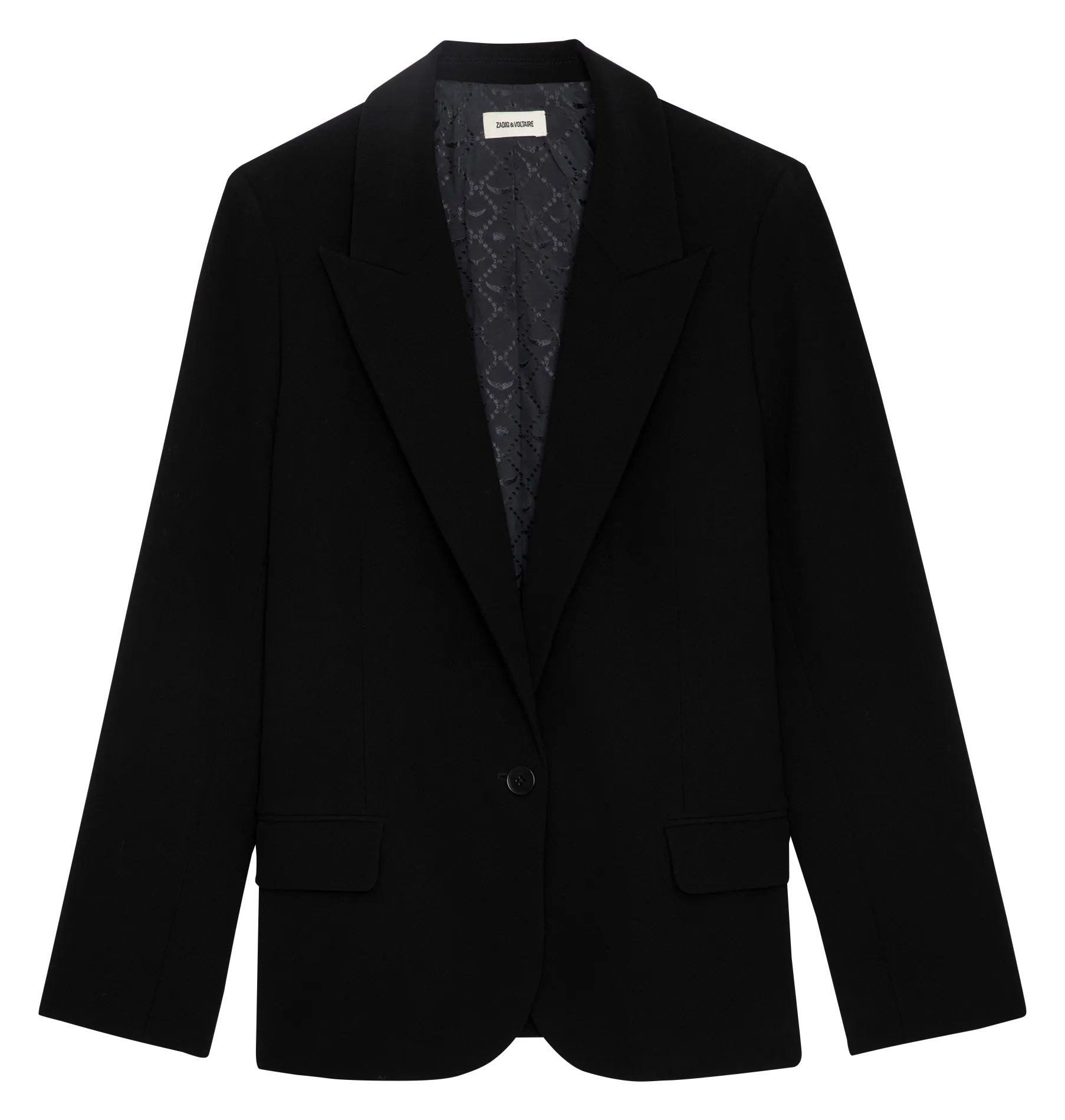 VOYAGE  CHAQUETA CON CUELLO SASTRE EN NEGRO