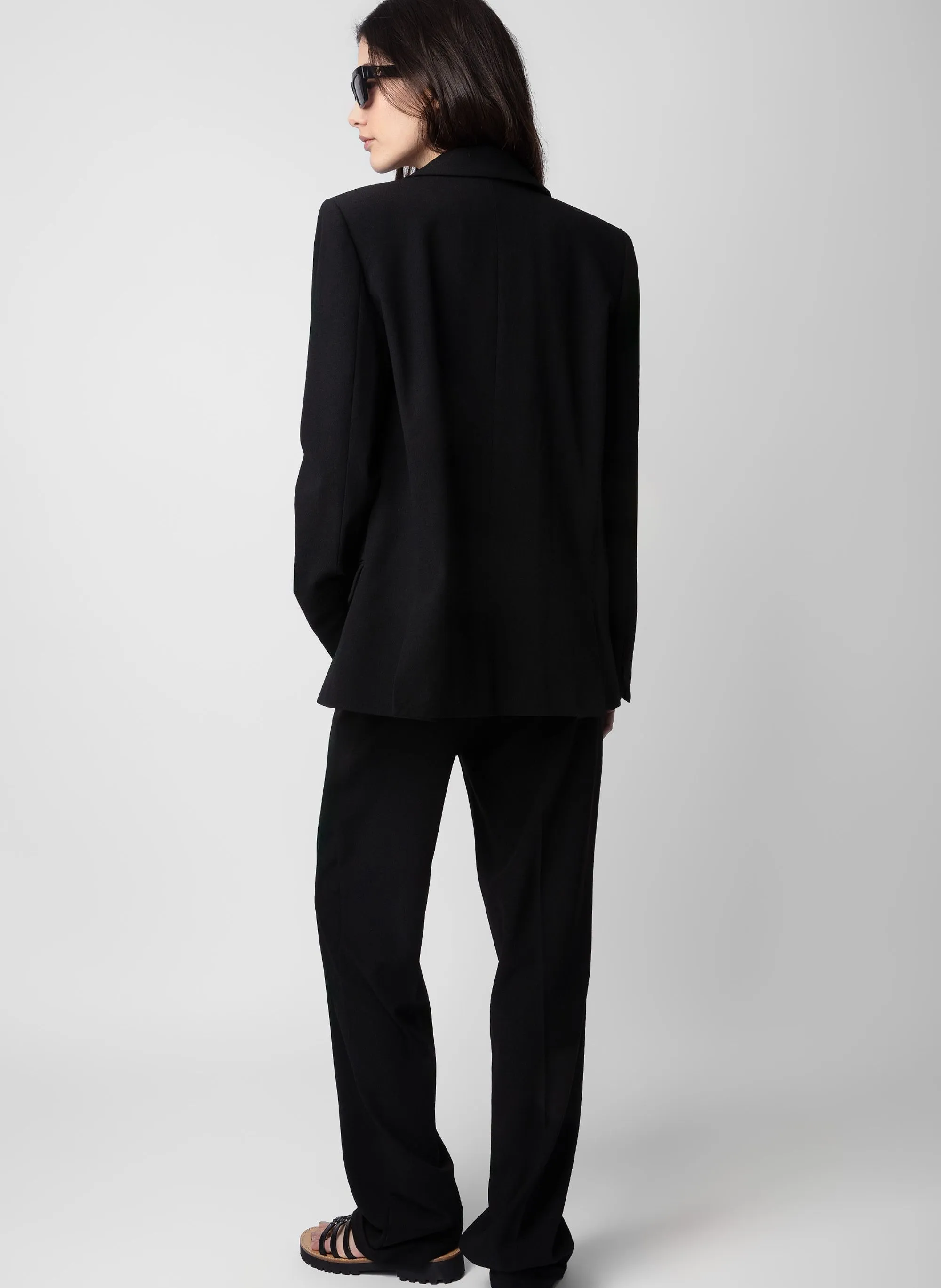 VOYAGE  CHAQUETA CON CUELLO SASTRE EN NEGRO