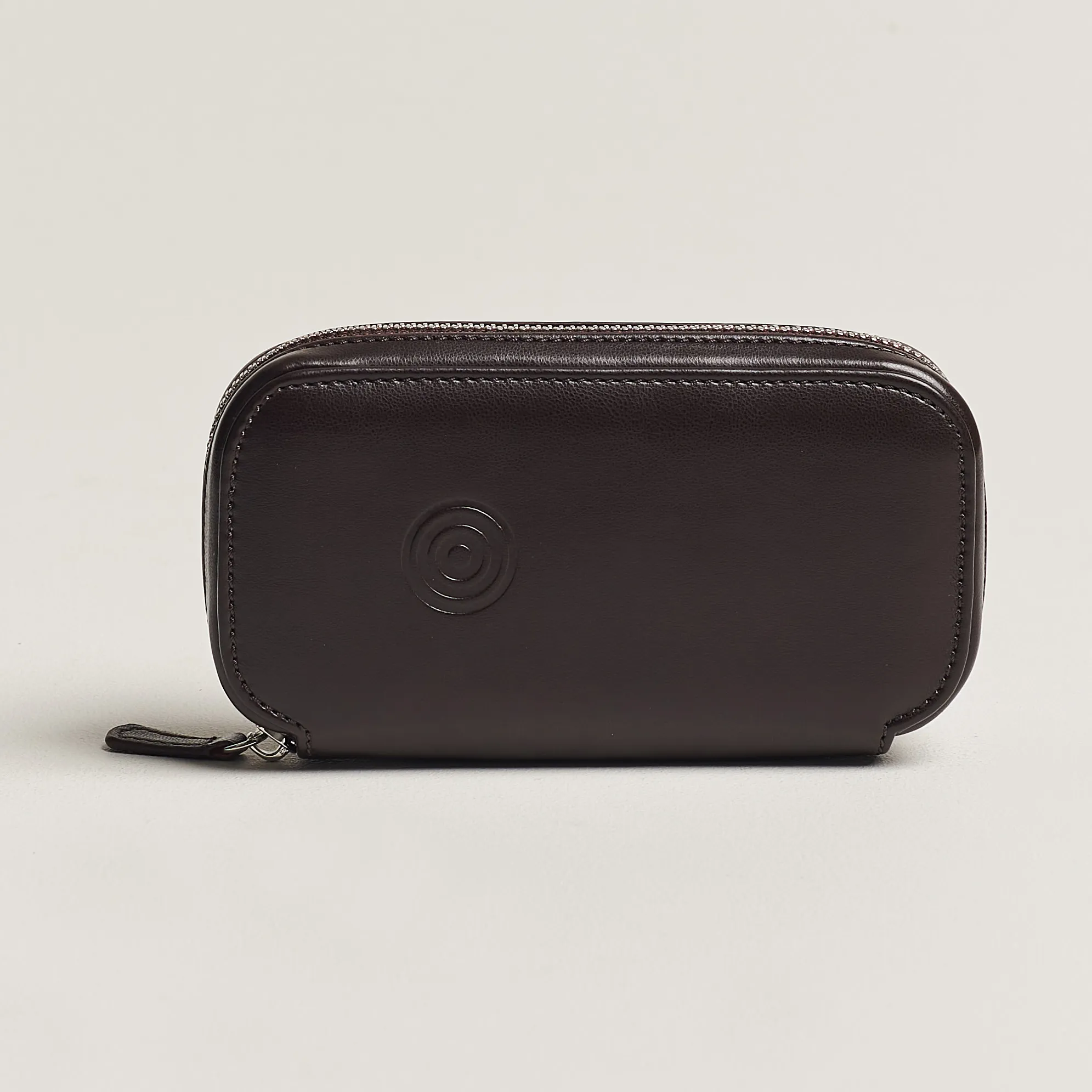 WOLF WM BROWN 2 PIECE WATCH ZIPCASE TWEED BROWN