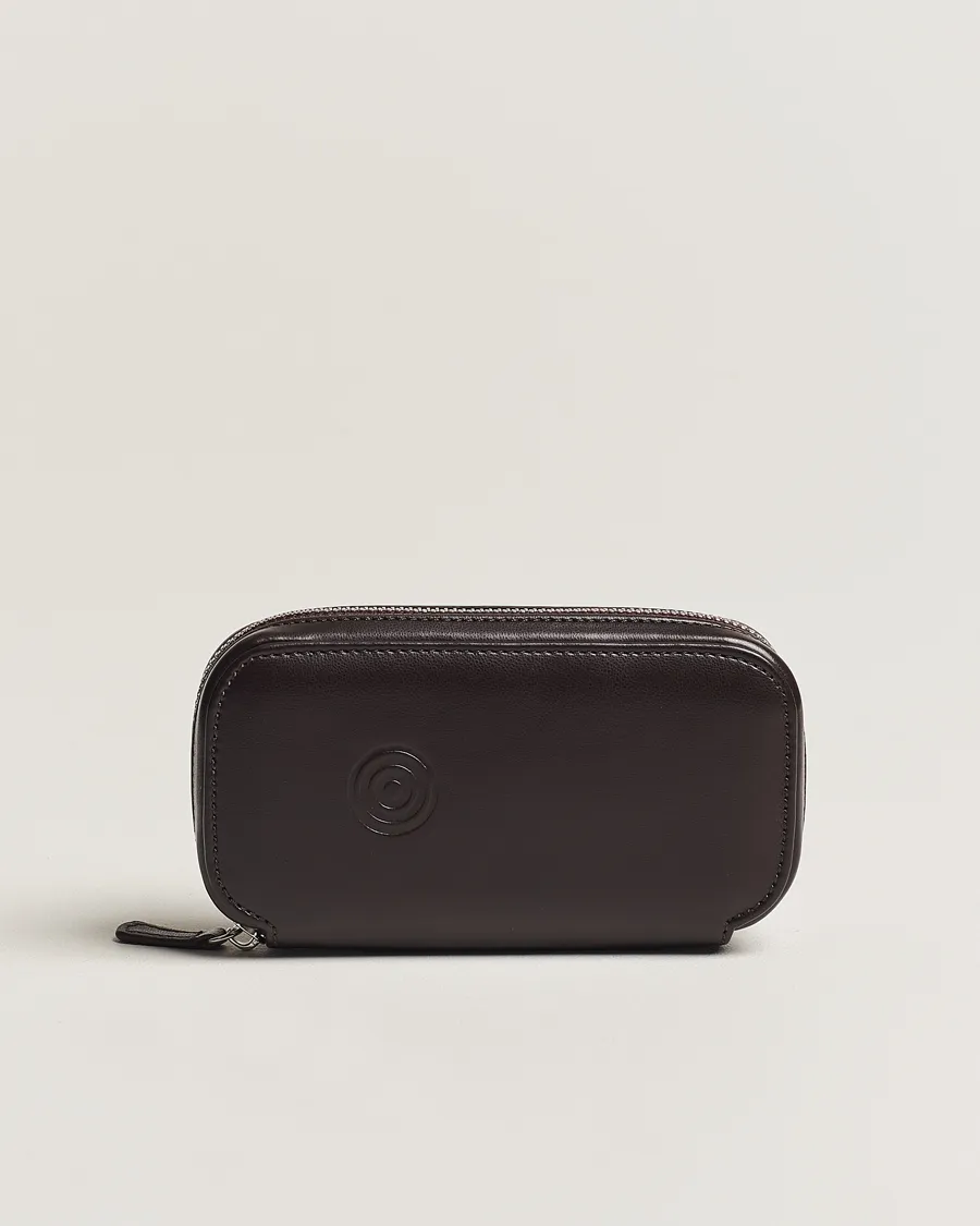 WOLF WM BROWN 2 PIECE WATCH ZIPCASE TWEED BROWN