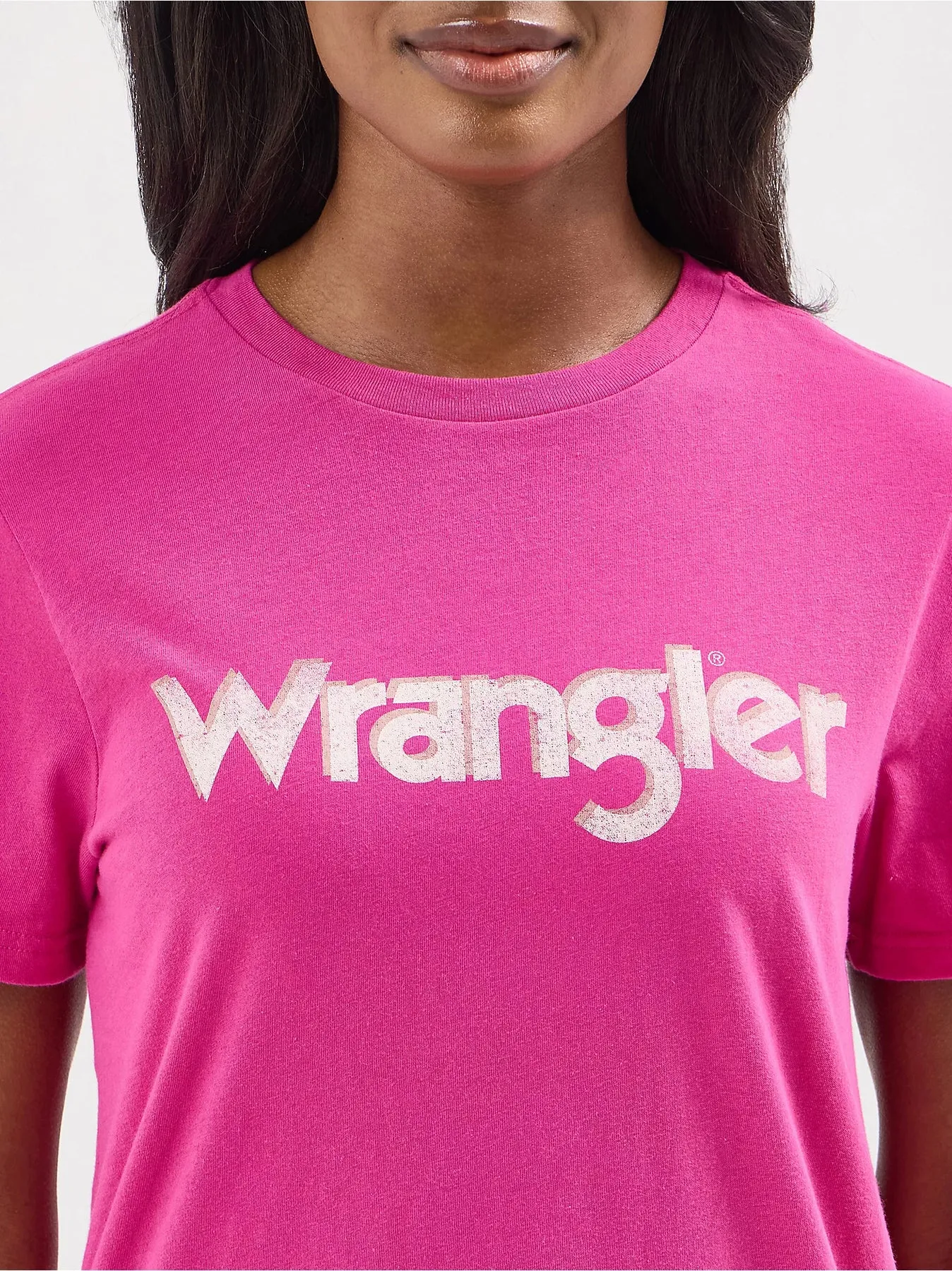 WOMEN'S WRANGLER VERY BERRY LOGO TEE