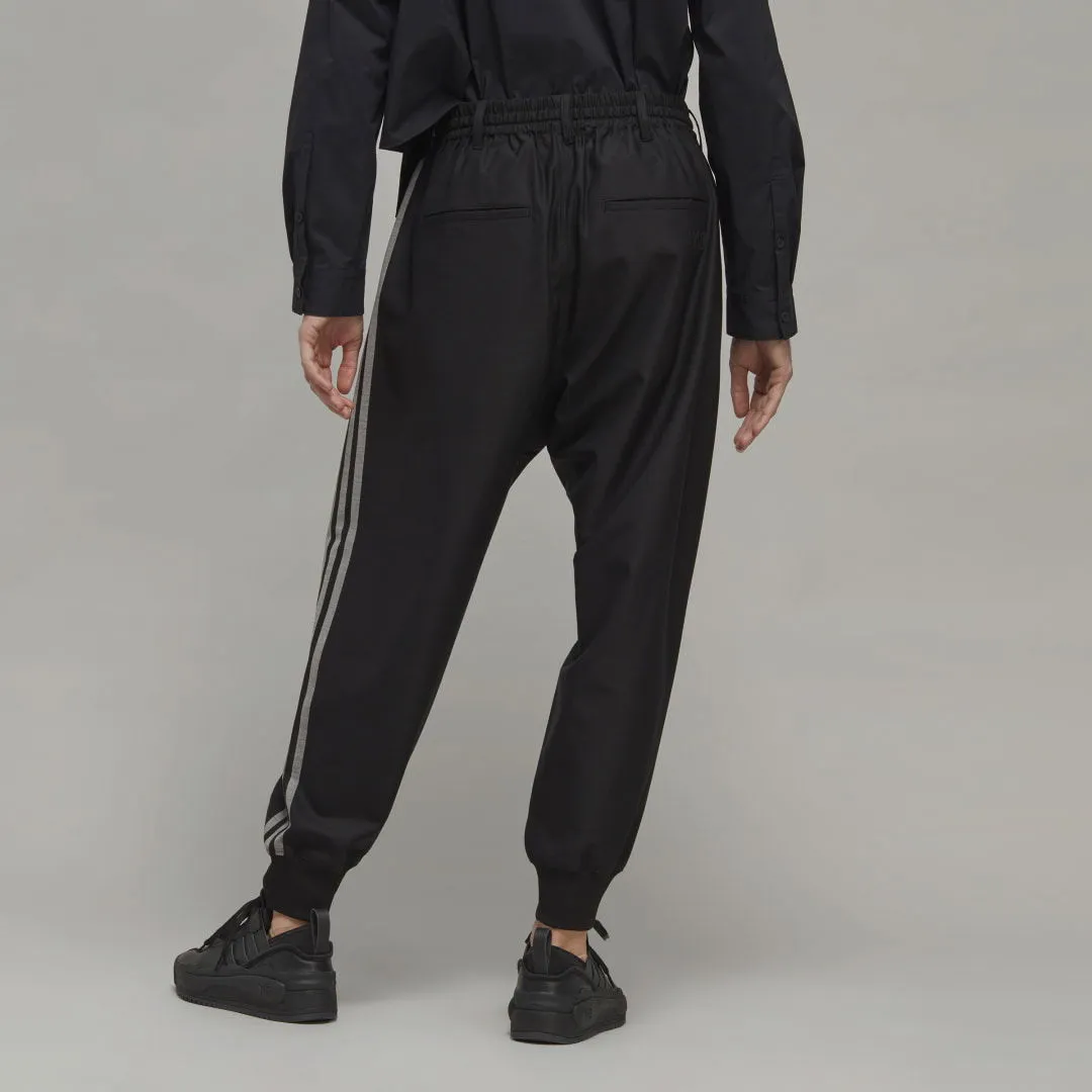 Y3 3STRIPES REFINED WOOL CUFFED PANTS