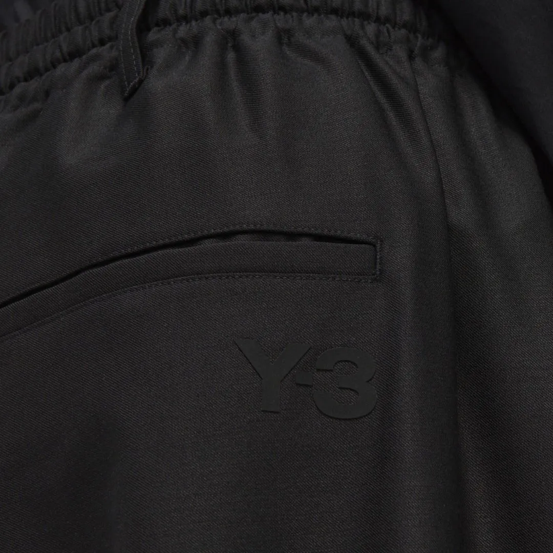 Y3 3STRIPES REFINED WOOL CUFFED PANTS