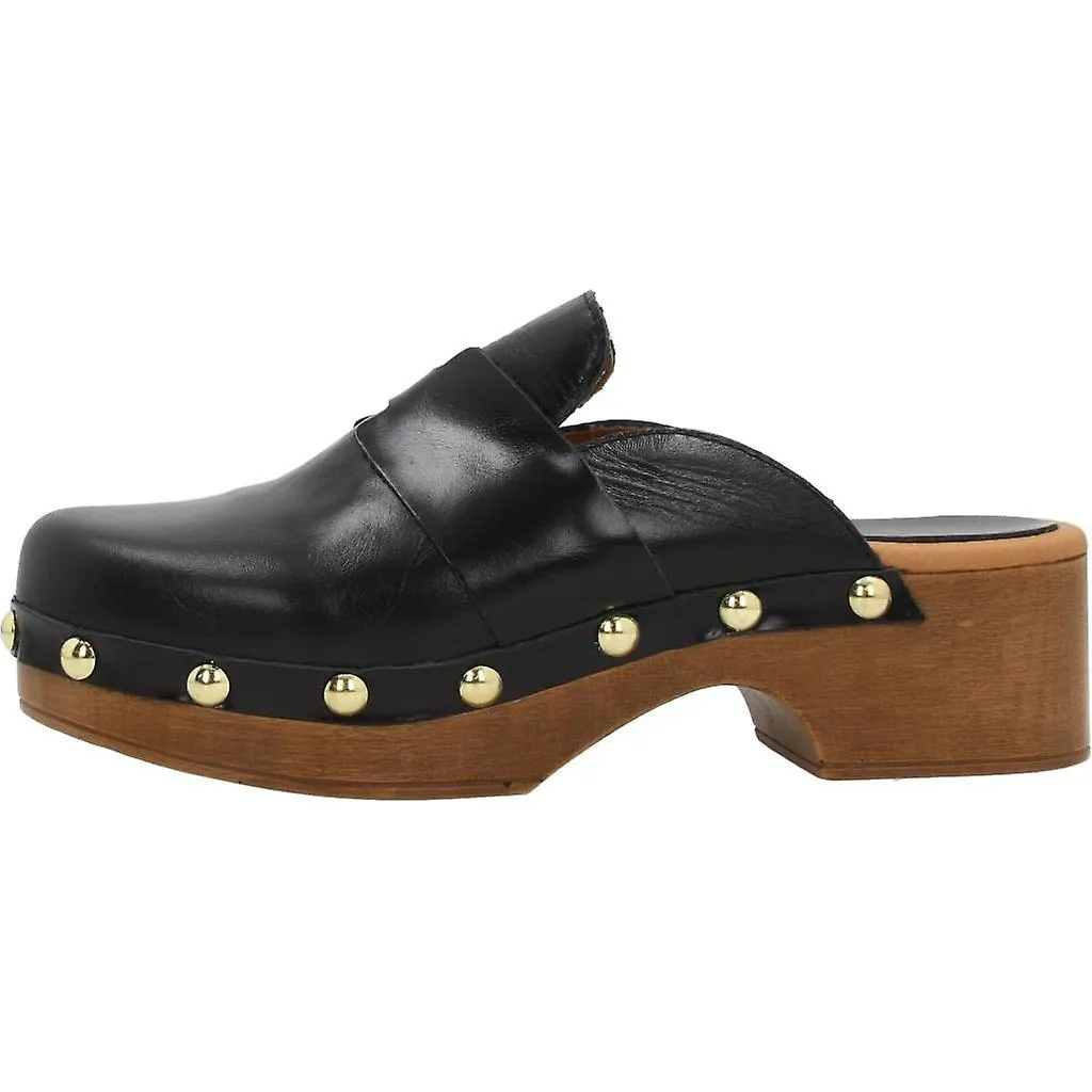 Yellow Zuecos Amelia Color Negro