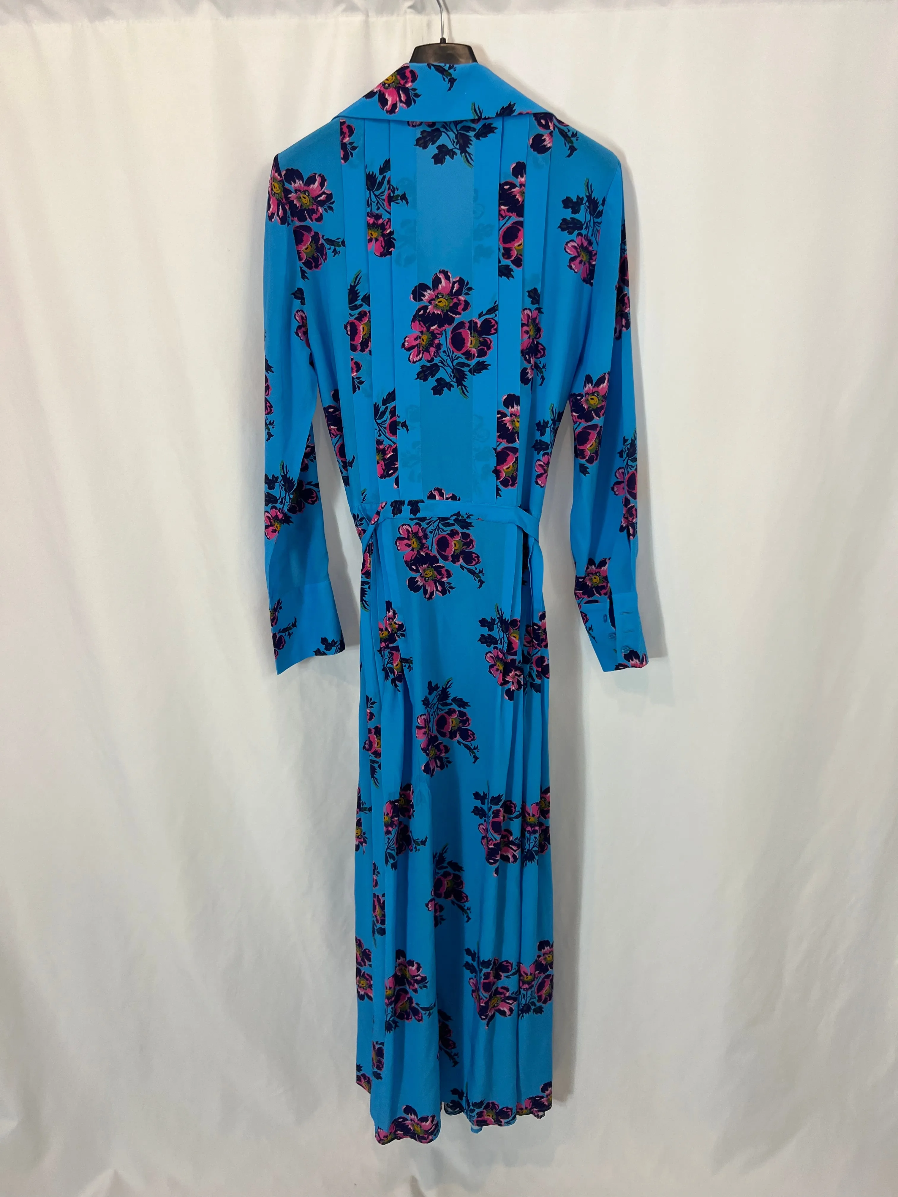 ZADIG&VOLTAIRE .vestido largo seda estampado. T S