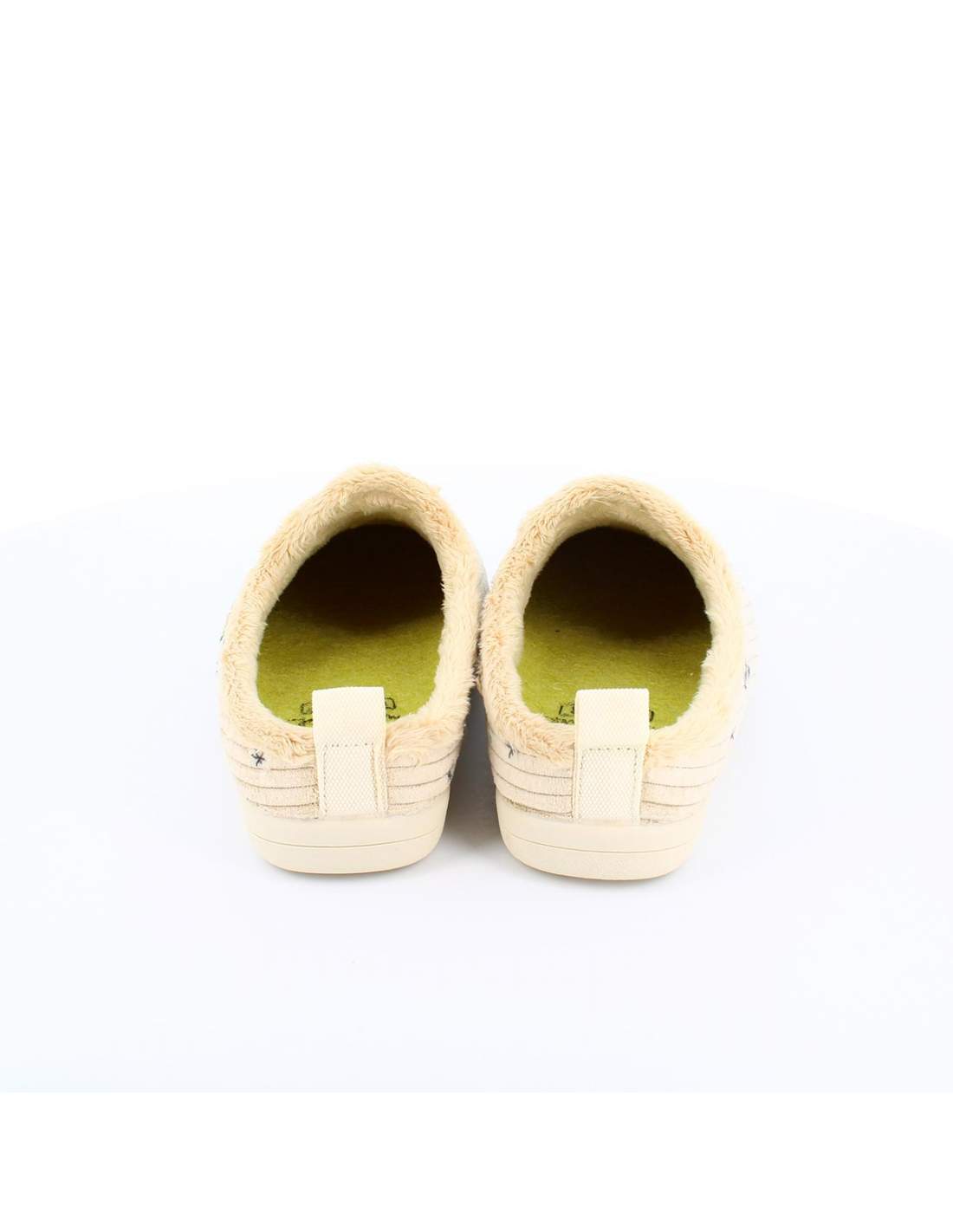 Zapatilla de Casa "Hoy toca hacer la india" Panon Beige