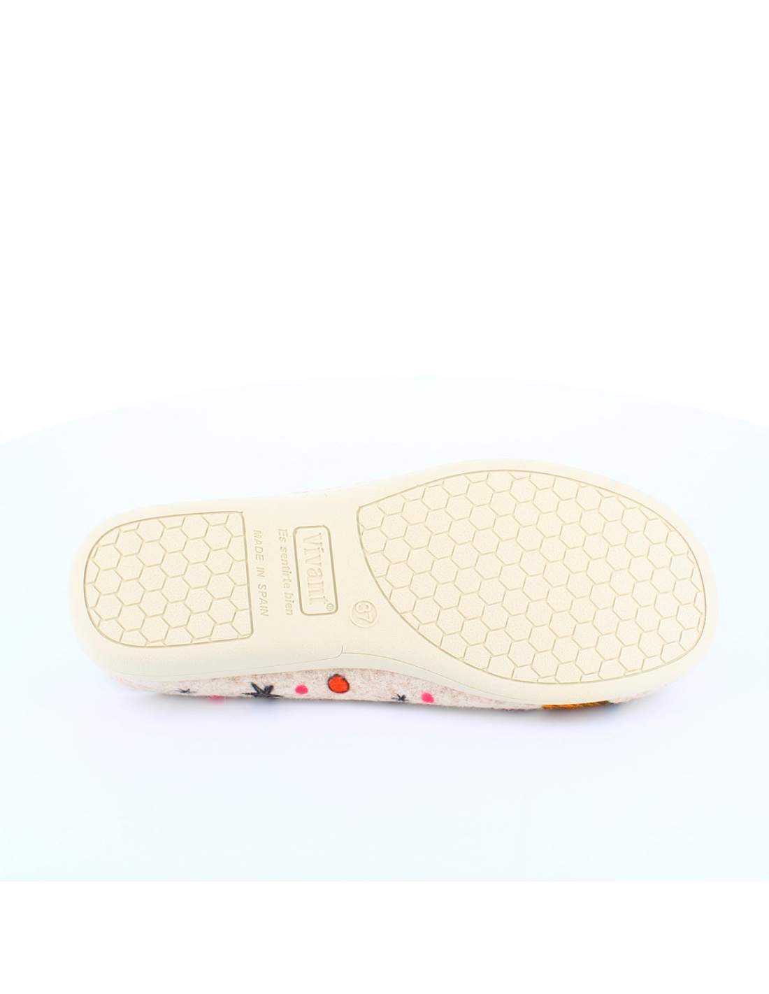 Zapatilla de Casa "Hoy toca hacer la india" Panon Beige