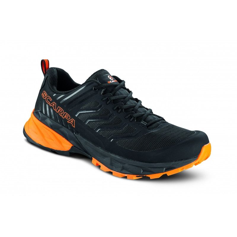 Zapatilla de trail Scarpa Rush (Black Orange) Hombre