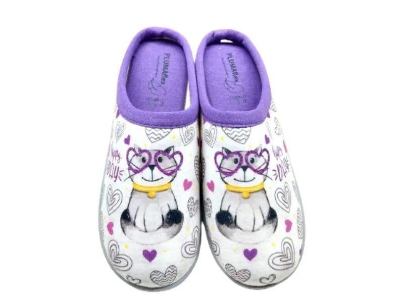 ZAPATILLA DESCALZA GATO CALZADOS ROAL EN COLOR LILA