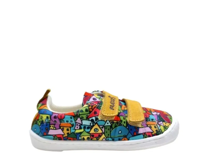 ZAPATILLA RESPETUOSA ESTAMPADA NENS EN COLOR MOSTAZA 9110R