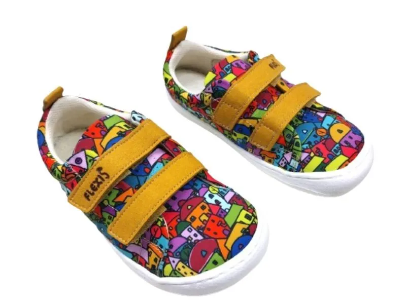 ZAPATILLA RESPETUOSA ESTAMPADA NENS EN COLOR MOSTAZA 9110R