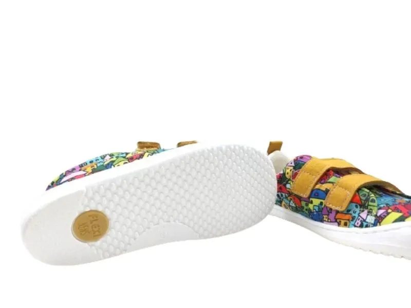 ZAPATILLA RESPETUOSA ESTAMPADA NENS EN COLOR MOSTAZA 9110R