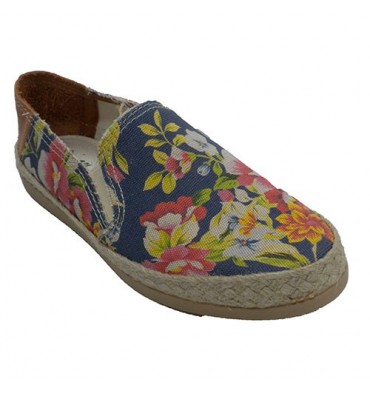 Zapatillas cerradas mujer cáñamo alrededor Alberola en combinado