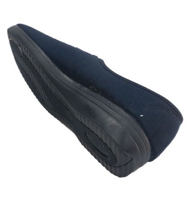 Zapatillas cordones cuña Muro en azul marino