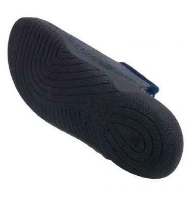 Zapatillas cuadros hombre abiertas detrás Alberola en azul