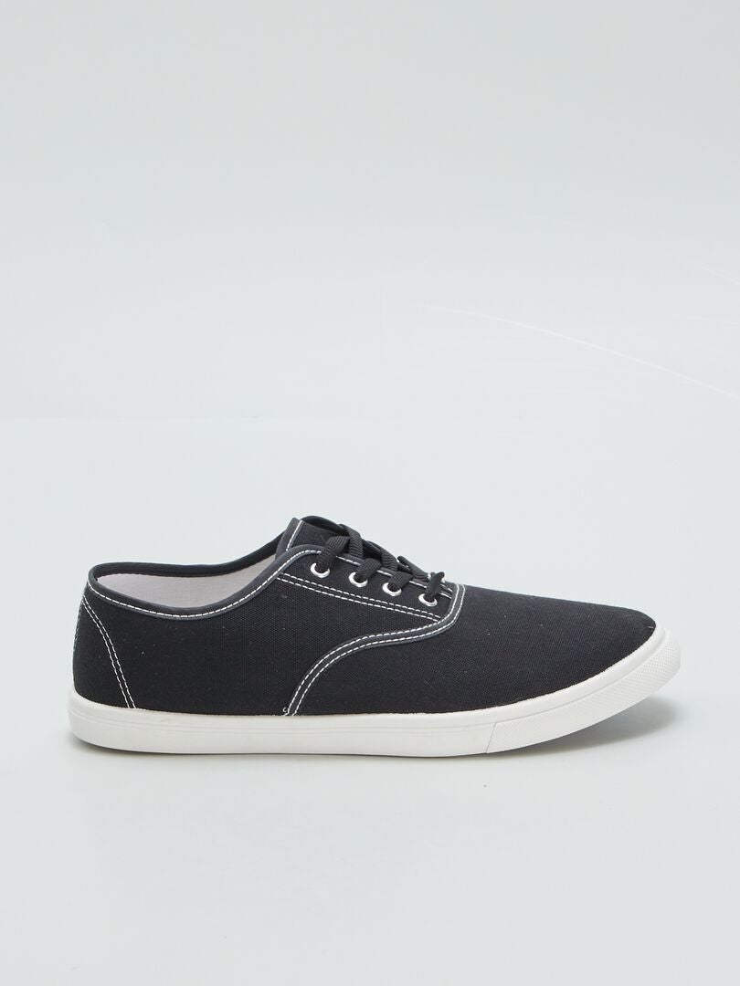 ZAPATILLAS DE TELA  NEGRO