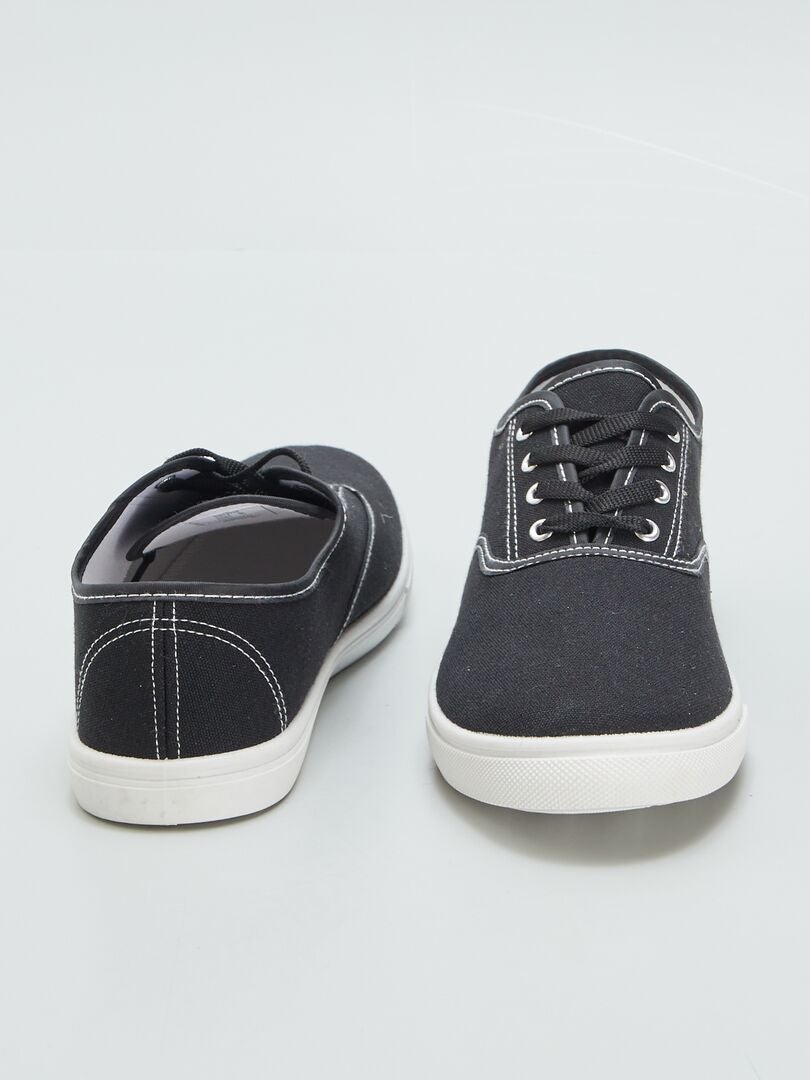 ZAPATILLAS DE TELA  NEGRO