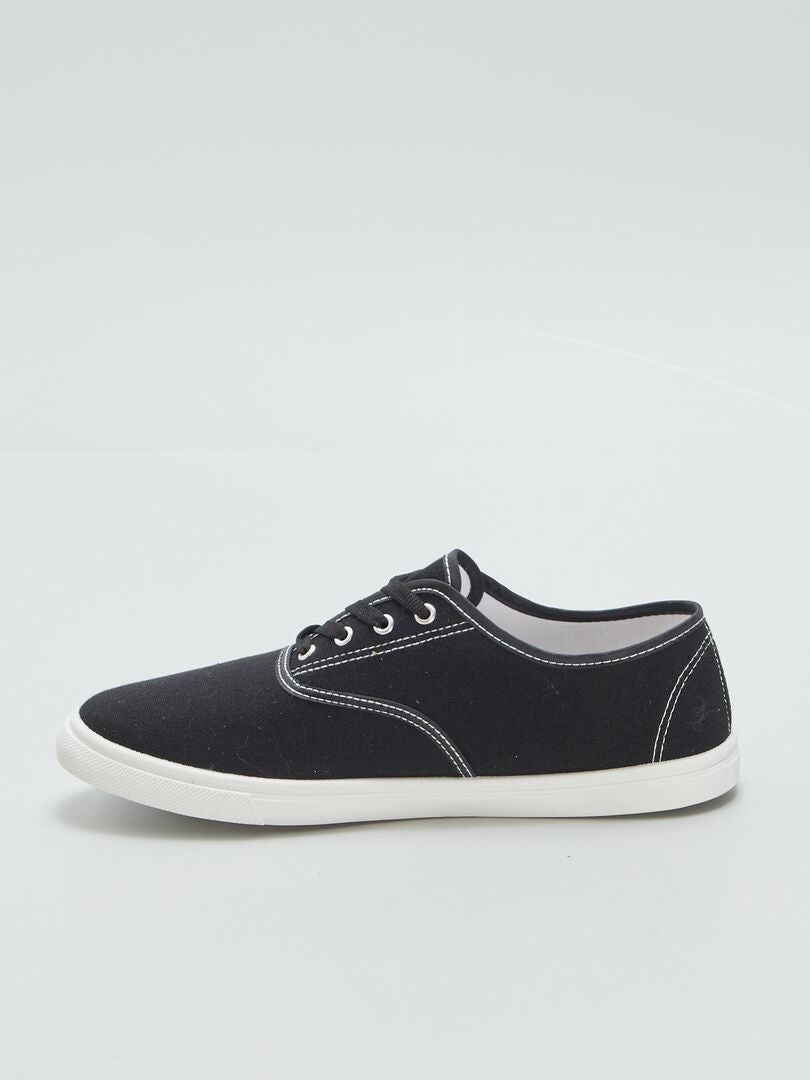 ZAPATILLAS DE TELA  NEGRO