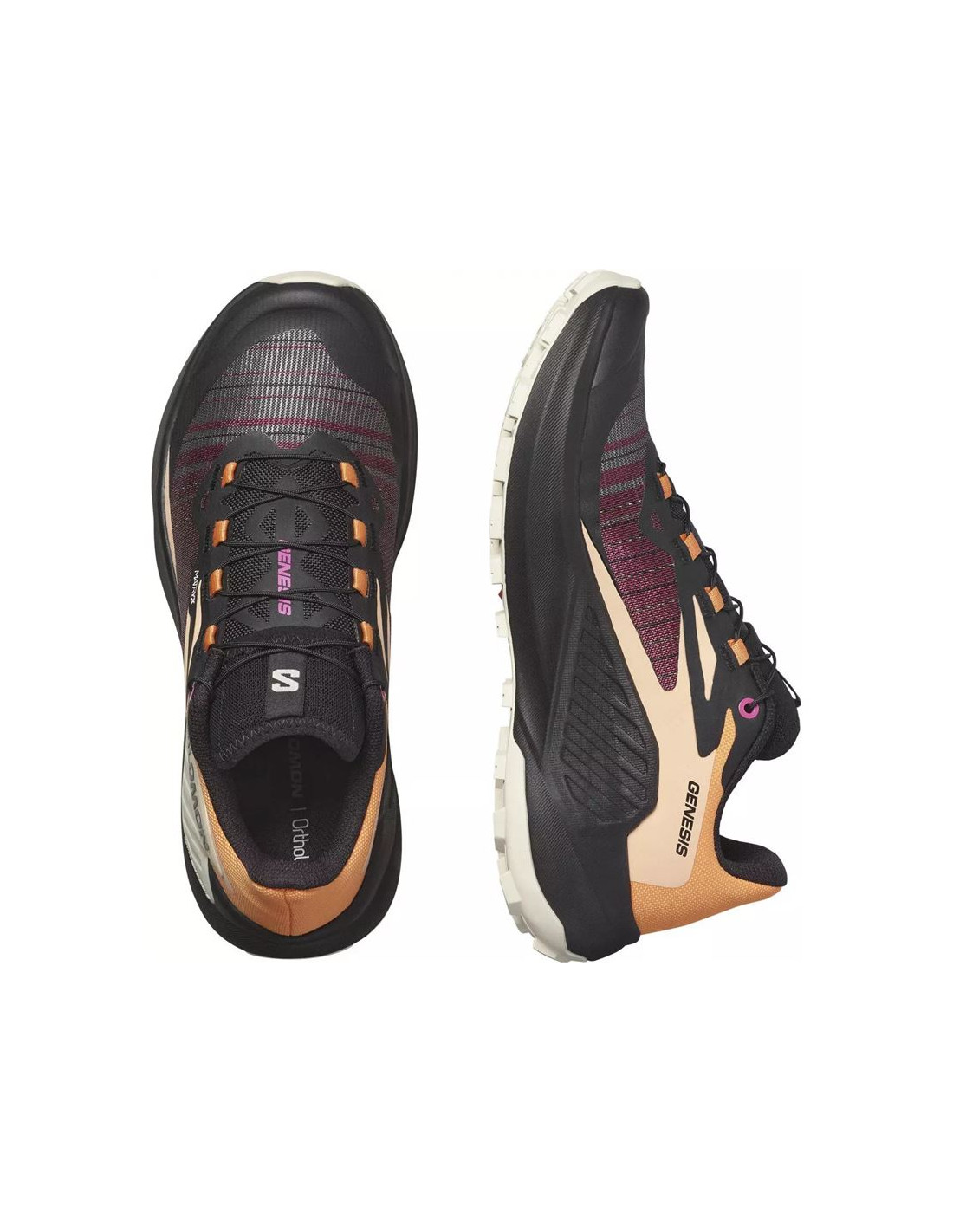 Zapatillas de Trail Salomon Genesis Bparad/Black/Almilk Mujer