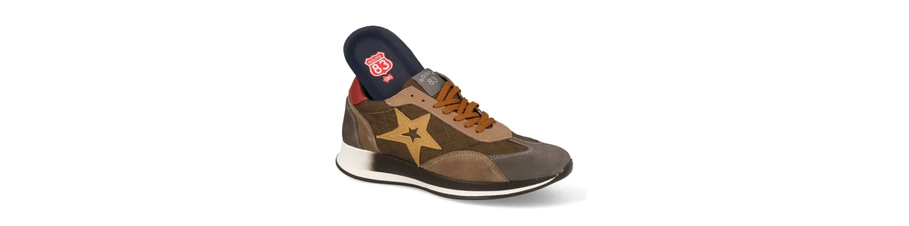 ZAPATILLAS DE VESTIR HOMBRE MARRON PIEL MOD. MAYAN