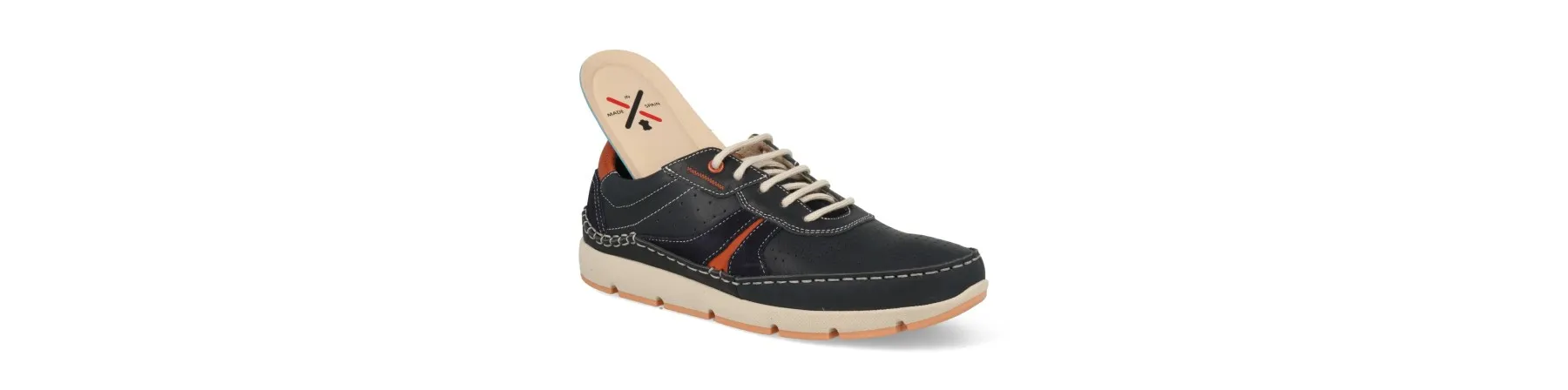 ZAPATILLAS DE VESTIR HOMBRE PIEL MOD. DAVINDER MARINO