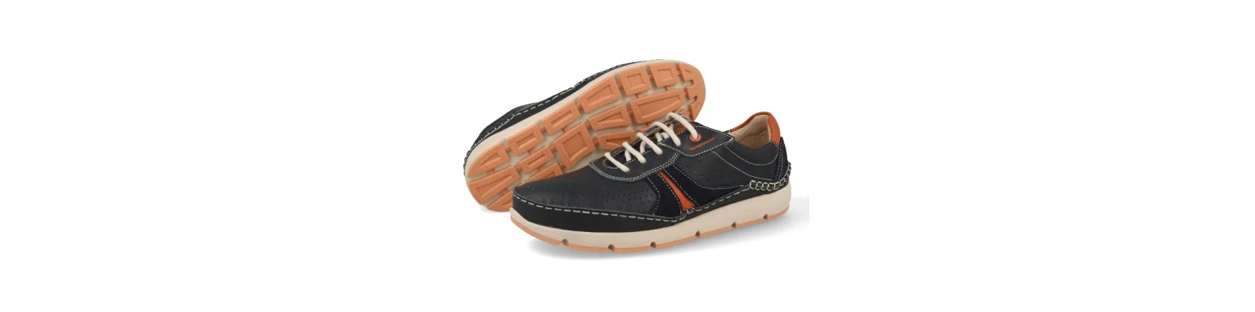 ZAPATILLAS DE VESTIR HOMBRE PIEL MOD. DAVINDER MARINO