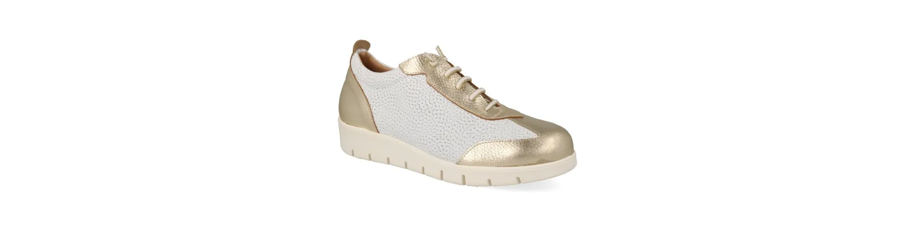 ZAPATILLAS de VESTIR MUJER PIEL MOD. DUBATTI BLANCAS
