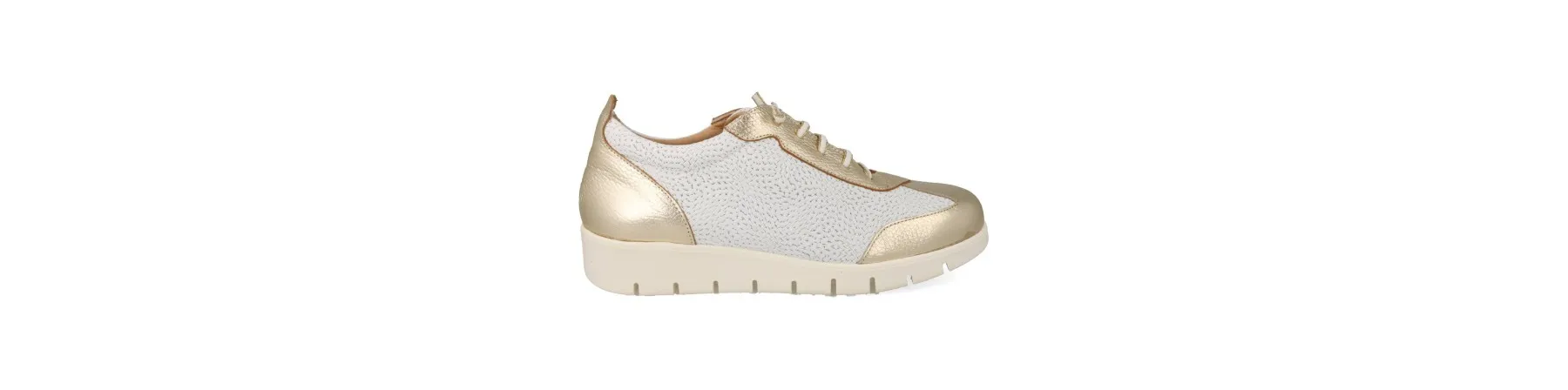 ZAPATILLAS de VESTIR MUJER PIEL MOD. DUBATTI BLANCAS