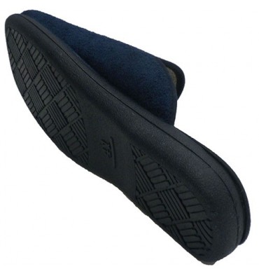 Zapatillas hombre abiertas detrás plantilla extraíble Calzamur en azul marino