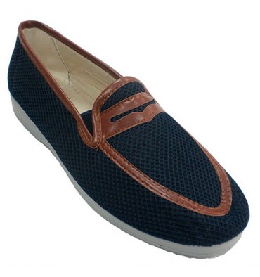 Zapatillas hombre cerradas simulando zapato Aguas nuevas en azul marino
