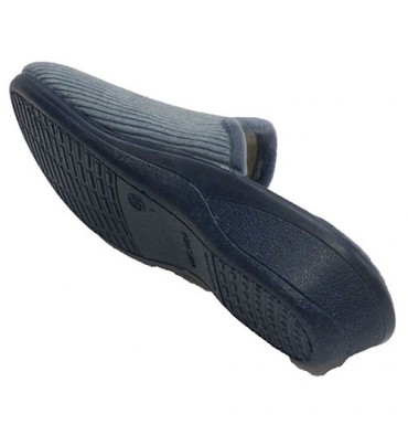 Zapatillas mujer abiertas detrás cerradas punta Nevada en tejano