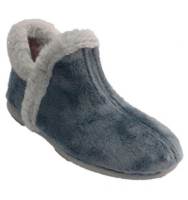 Zapatillas mujer bota tobillera pelo alrededor Muro en celeste