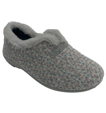 Zapatillas mujer cerradas con abertura empeine Calzamur en combinado