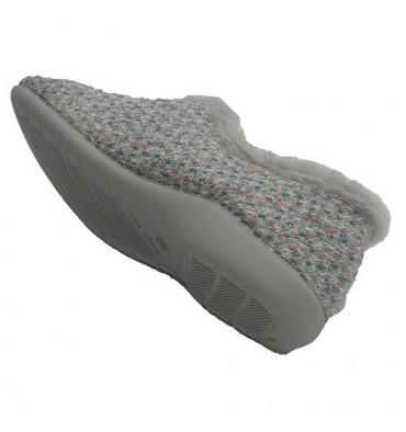 Zapatillas mujer cerradas con abertura empeine Calzamur en combinado