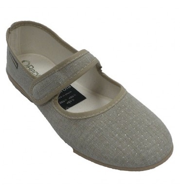 Zapatillas mujer tipo manoletinas Alberola en beig