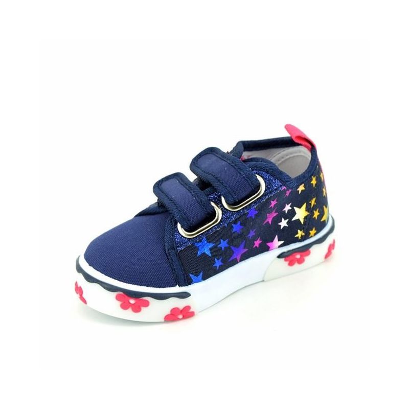 Zapatillas niña con luces de lona