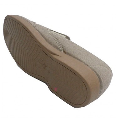 Zapatillas paseo hombre con bordón en la punta Alberola en tostado