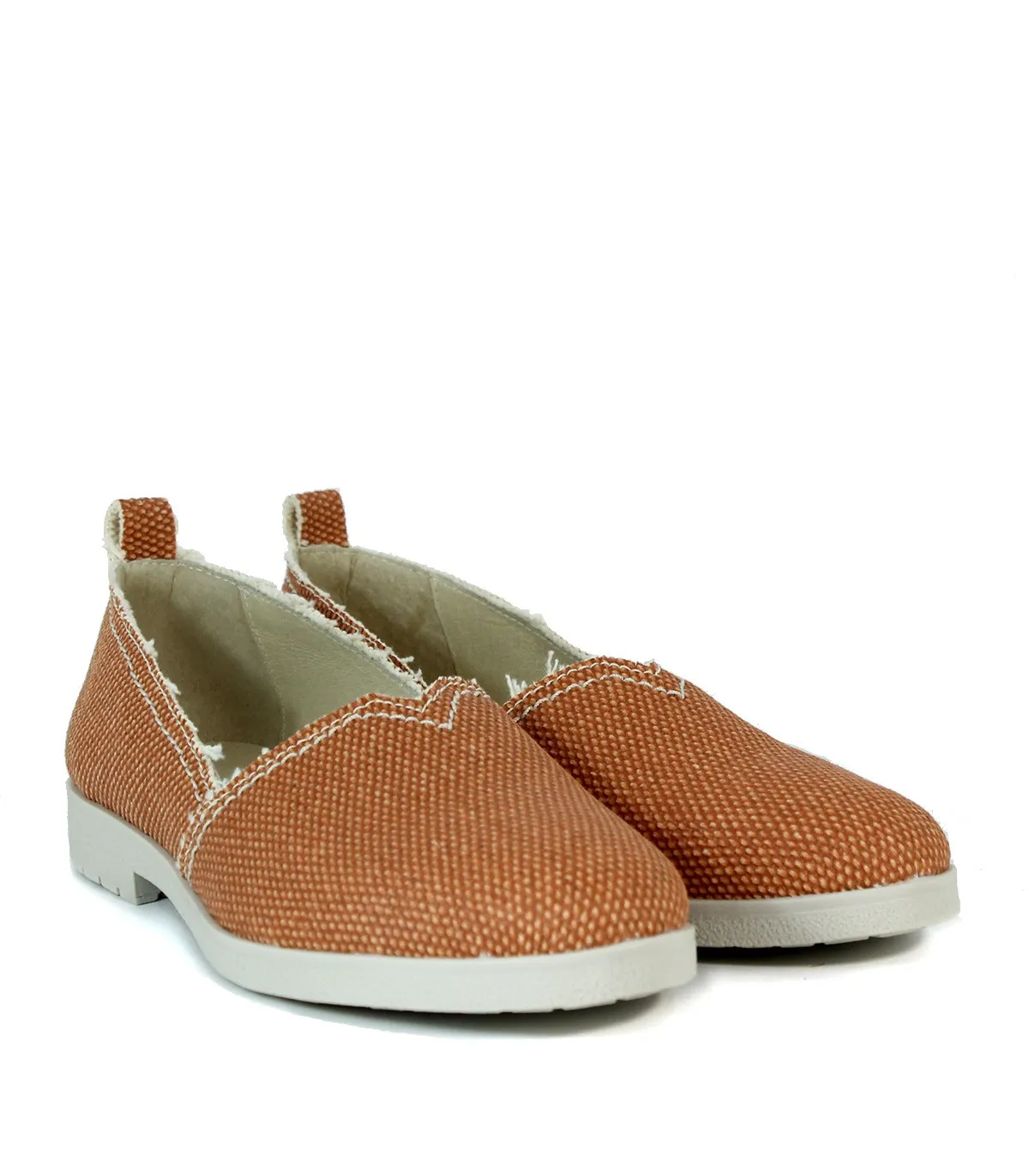 ZAPATILLAS SLIP ON TEXTIL APLAUSO CELLY NARANJA