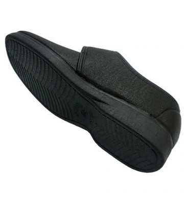 Zapatillas velcro hombre simulando zapato Alberola en negro