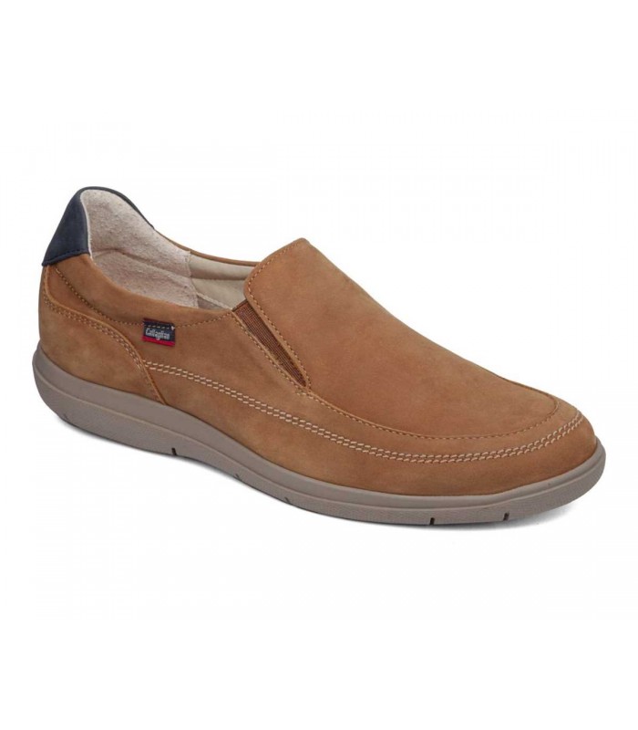 Zapato mocasín en cuero de hombre