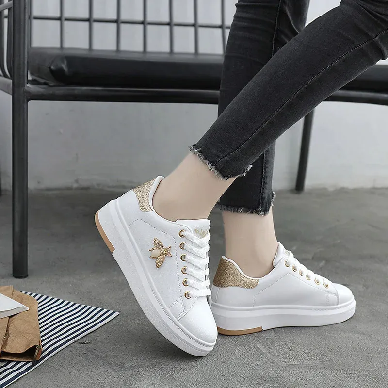 Zapatos blancos para mujeres zapatillas de zapatillas