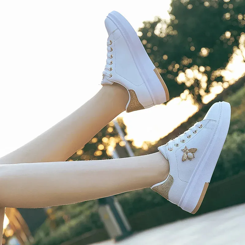 Zapatos blancos para mujeres zapatillas de zapatillas