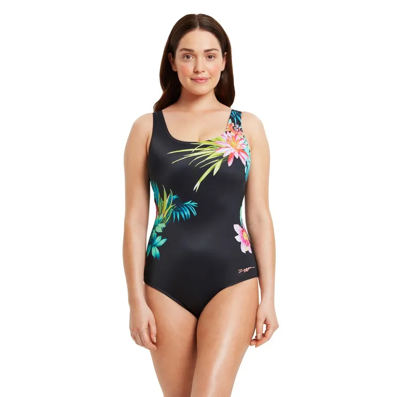 Zoggs Bañador Scoopback Mujer Tropic print