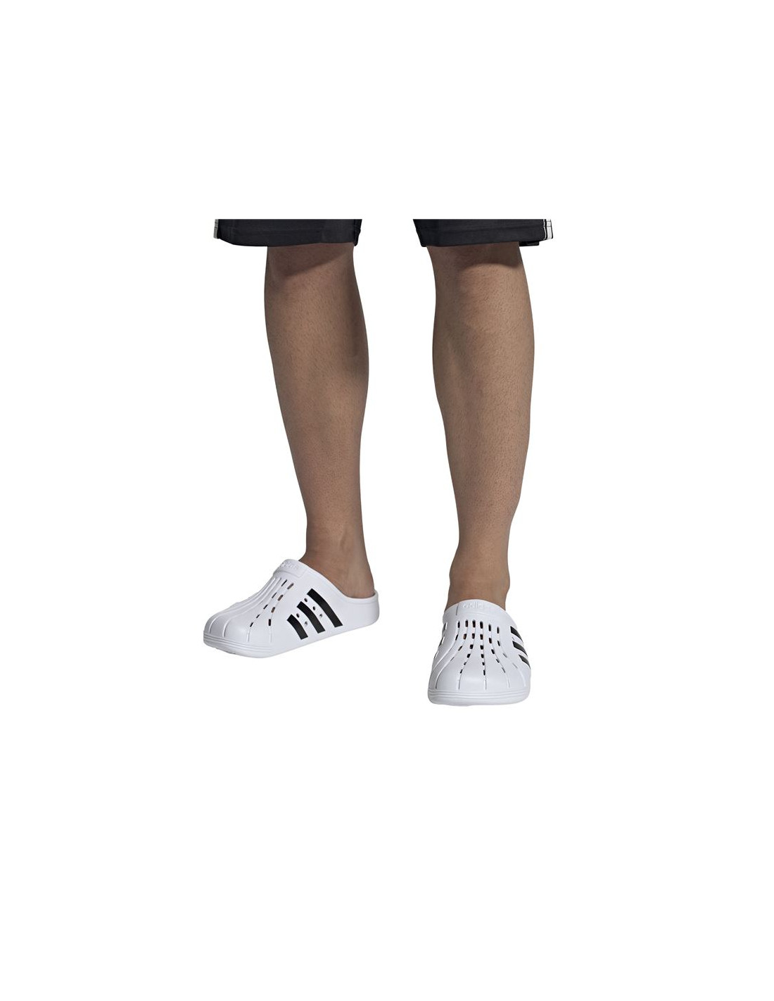 Zueco adidas Adilette White/Black