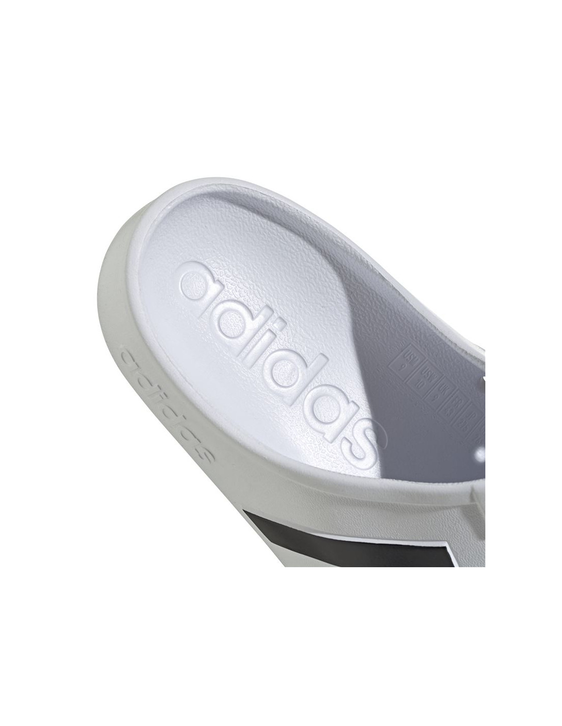 Zueco adidas Adilette White/Black